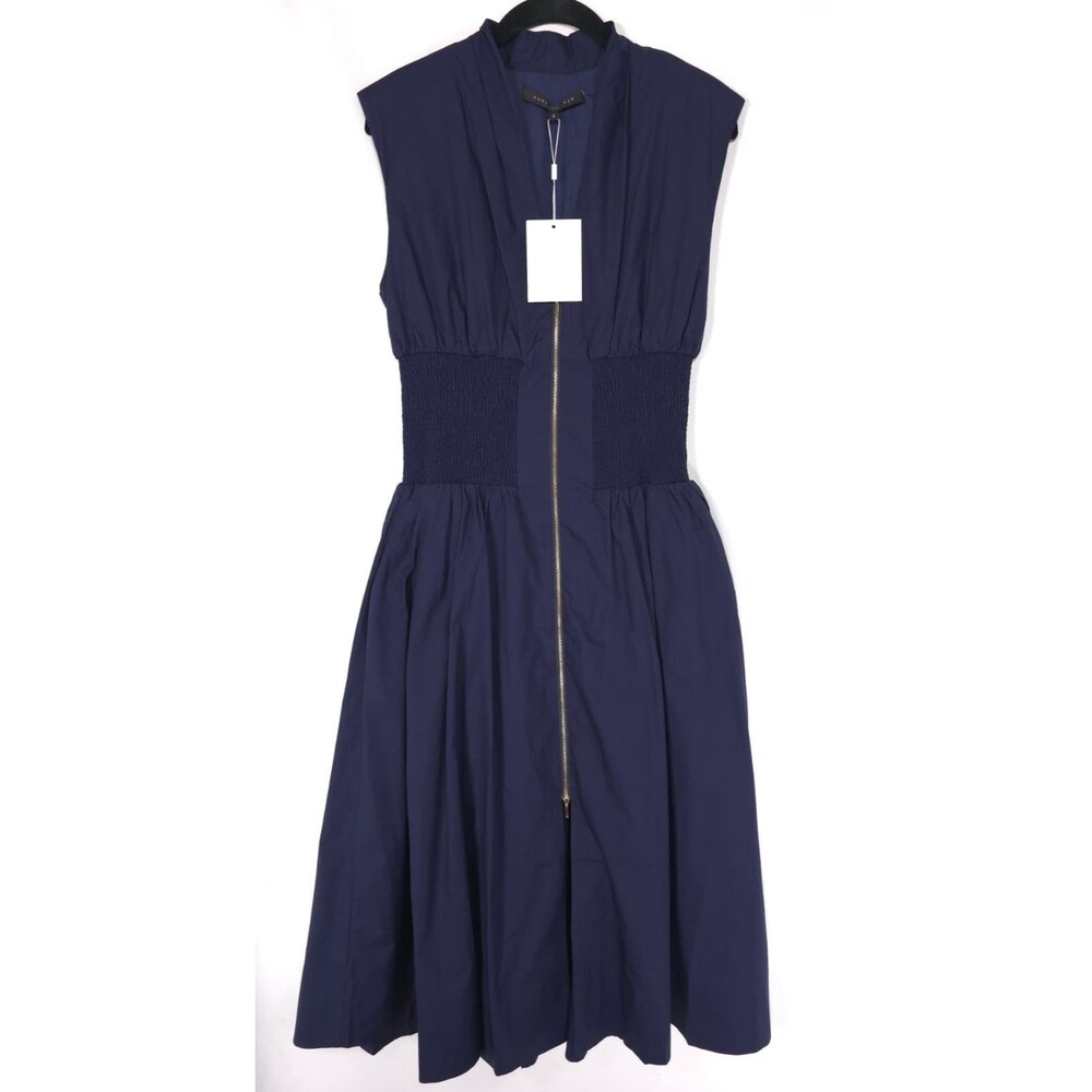 ANTHROPOLOGIE ENDLESS ROSE Women's New SMALL Maxi Dress Navy HN5384D 100% Cotton